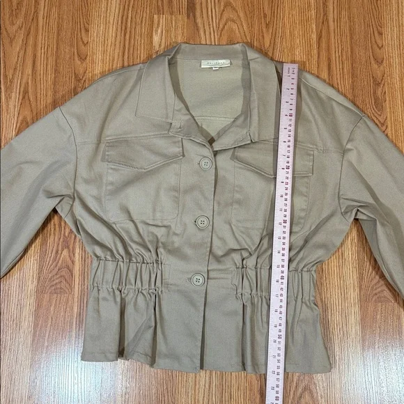 MELLODAY Beige Button-Up Ensemble - Picture 14 of 16